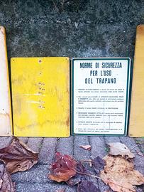 Targhe da officina Vintage