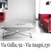 Tavolino trasformabile TARGET GLASS-TAVOLINI