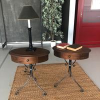 COMODINI CLASSICI LEGNO E FERRO BATTUTO