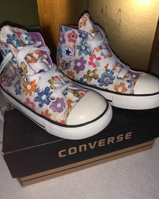 Scarpe converse all star floreali