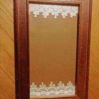 Vassoio in legno e vetro