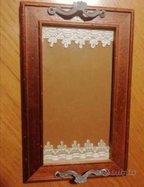 Vassoio in legno e vetro