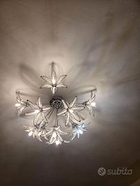 Lampadario moderno led a Fiori stile Swarovski