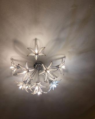 Lampadario moderno led a Fiori stile Swarovski