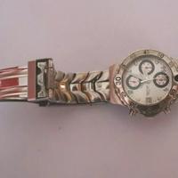 OROLOGIO uomo Acciaio SIGEL, Cronografo, WR Made i