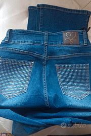 Jeans Donna Nuna Lie modello Svasato Tasche Brilla
