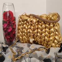 Chunky bag oro fatta a mano