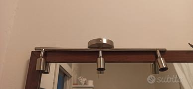 Lampada metallo cn faretti spot orientabili