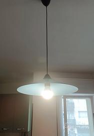 Lampadario Blu Metallo