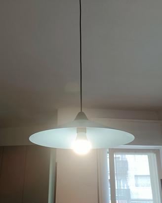 Lampadario Blu Metallo