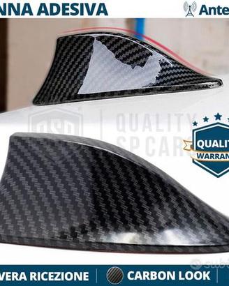 Antenna PINNA SQUALO per PEUGEOT Fibra di CARBONIO