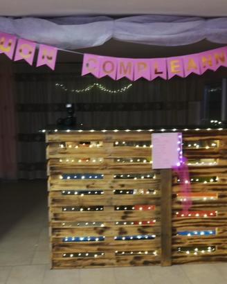 Bancone bar in legno di pallet