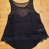 Maglietta canotta nera Guess misura xs