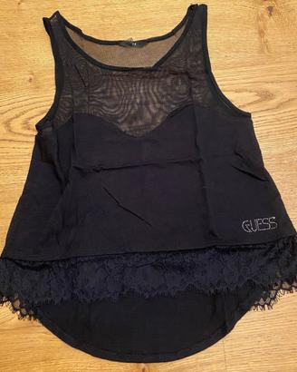 Maglietta canotta nera Guess misura xs