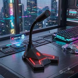 Microfono Gaming da Tavolo per PC Jack 3.5mm
