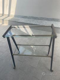 Carrello da servizio a 2 livelli