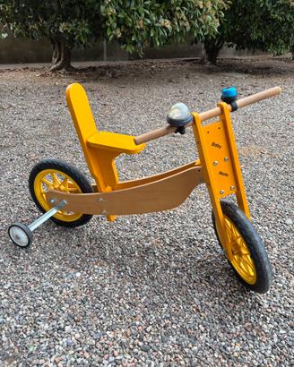 Bici legno Baby moto