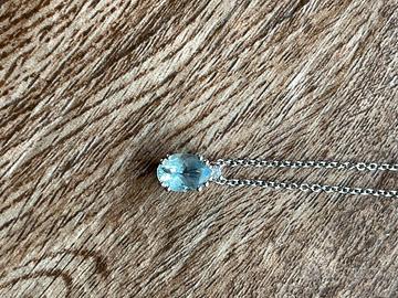 Collana Acquamarina e Diamante