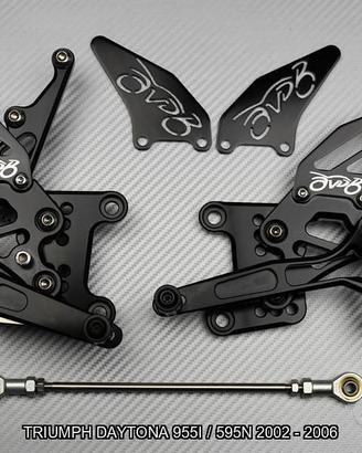 Pedane arretrate TRIUMPH DAYTONA 955I / 595N 2002