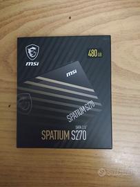 SSD 2,5 MSI SPATIUM S270 480gb NUOVO