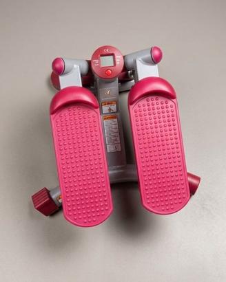 Mini Stepper Compatto Fitness Domyos Rosa/Grigio