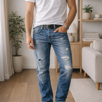 Jeans strappati uomo