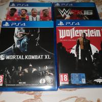 Gioco PS4 Until Dawn, Mortal Kombat XL,Wolfenstei