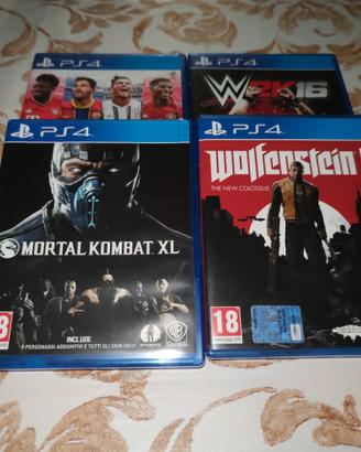 Gioco PS4 Until Dawn, Mortal Kombat XL,Wolfenstei