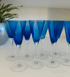 10 eleganti bicchierini da fingerfood blu - Set