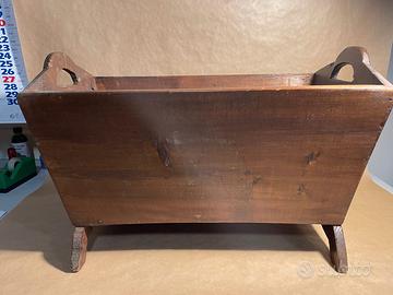 Portariviste Vintage in Legno Massello / Porta leg