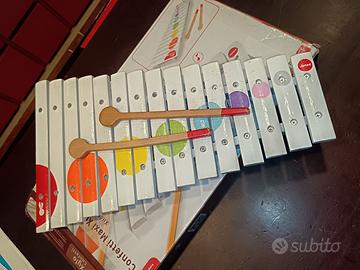 Janod Xilofono Djeco + Cubi gioco bambini 12+ mesi