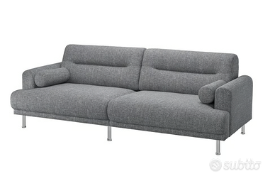 LÅNGARYD Divano a 3 posti grigio