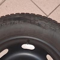 4 gomme auto + cerchi in ferro
