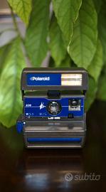 Fotocamera vintage Polaroid 636 Blu funzionante 