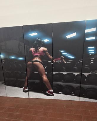 Quadro su tela fitness scomponibile