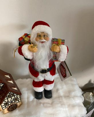 Babbo natale con sacco decorazione natalizia