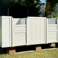 Cassa parto doppia per cani in pannelli sandwich