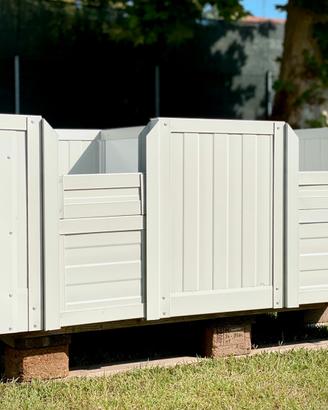 Cassa parto doppia per cani in pannelli sandwich