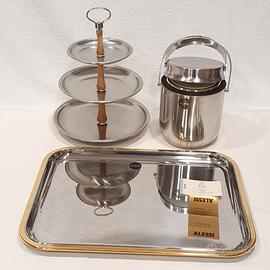Alessi vintage da collezione, Vassoio dorato Raro