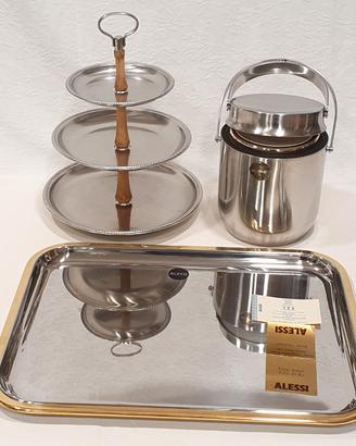 Alessi vintage da collezione, Vassoio dorato Raro