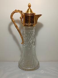 Caraffa decanter vintage anni 70 cristallo 