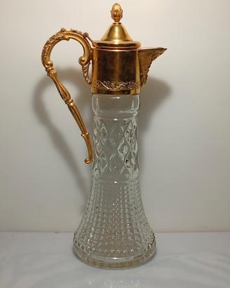 Caraffa decanter vintage anni 70 cristallo 