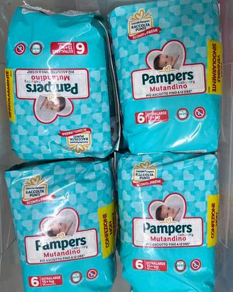 12 pacchi pampers mutandino taglia 6