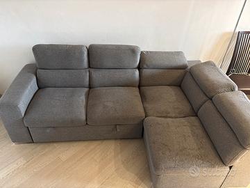 Divano a L con letto estraibile
