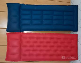 Materassino Gonfiabile doppia faccia Rosso e Blu