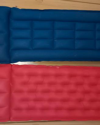 Materassino Gonfiabile doppia faccia Rosso e Blu