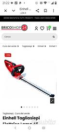 Taglia siepi elettrico einhell