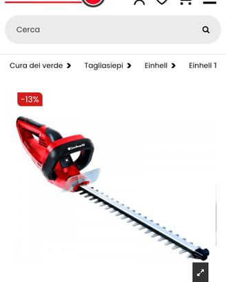 Taglia siepi elettrico einhell