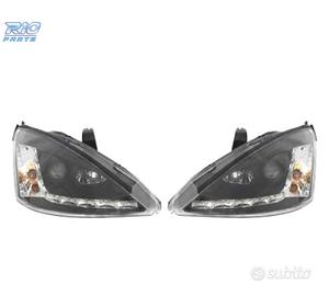 FARI FORD FOCUS 98-01 LUCE DIURNA FONDO NERO