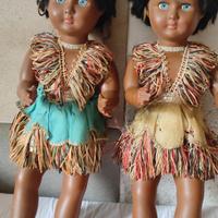 Coppia bambole gemelle vintage